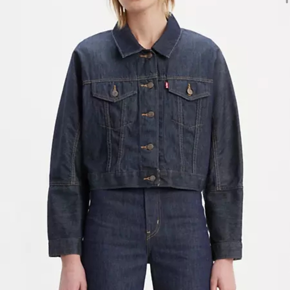 Levi’s Dark Denim Future Vintage Trucker Jacket, L